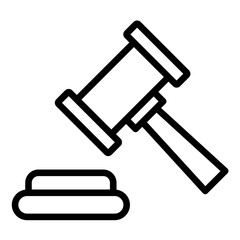 Vector Design Gavel Icon Style