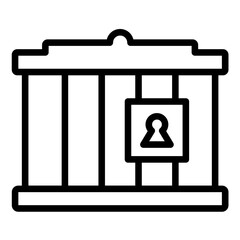 Vector Design Jail Icon Style