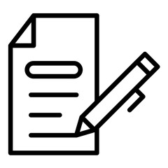 Vector Design Agreement Icon Style