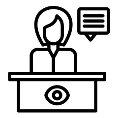 Vector Design Eye Witness Icon Style