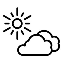 Vector Design Sunny Icon Style