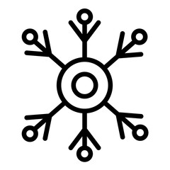 Obraz premium Vector Design Snowflake Icon Style