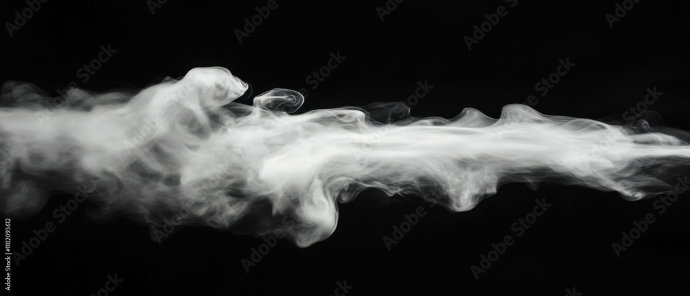 Poster Creating an enchanting fog with dry ice smoke in a cool, atmospheric setting