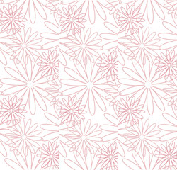 seamless and beautiful flower pattern set