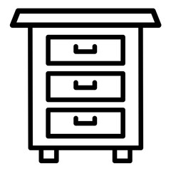 Vector Design Drawers Icon Style