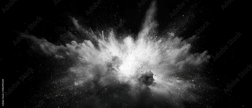 Poster bright spark bursts explode suddenly against a dark background in a powerful display