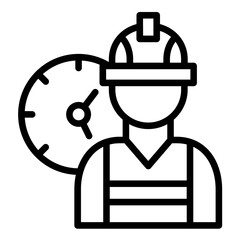 Vector Design Working Hours Icon Style