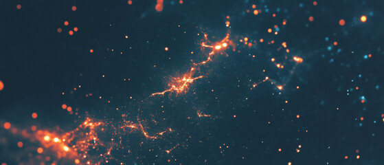 Spark texture close-up revealing bright granular details against a black background