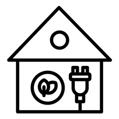 Vector Design Eco House Icon Style