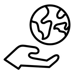 Vector Design Save World Icon Style