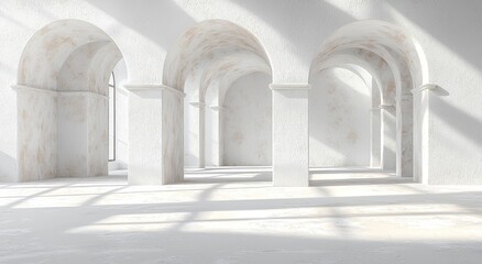 Image with a geometric background showcasing architectural design