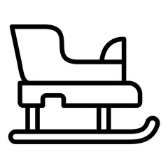 Vector Design Sled Icon Style