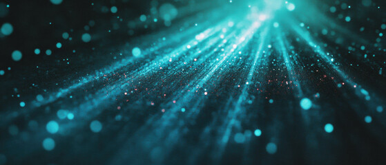 Obraz premium Sun rays illuminating dust particles create a captivating atmospheric display