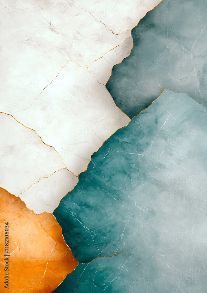 Poster mesmerizing marble texture featuring a harmonious blend of luminous white moody gray and enchanting 