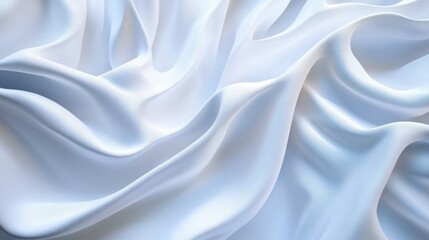 Obraz premium Elegant abstract white curved lines for high-resolution branding in smooth textured background