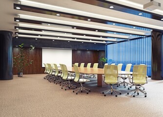 contemporary office interior.