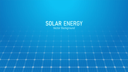 Solar energy panels for clean electricity. Concept of alternative green energy and eco-friendly. Vector illustration background design for template and banner.