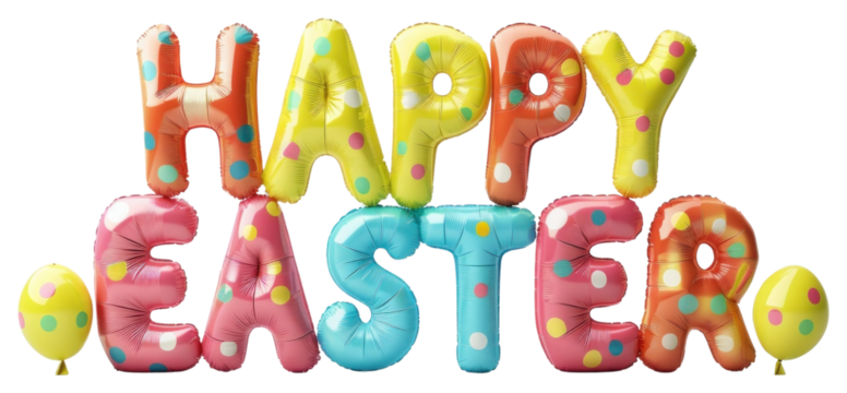 PNG Colorful dot balloon Letters letters bright easter. - Powered by Adobe