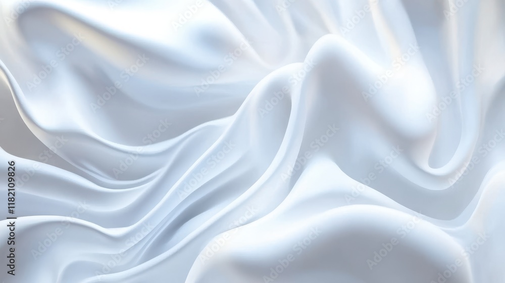 Poster abstract white wavy lines in smooth transitions for creative design projects