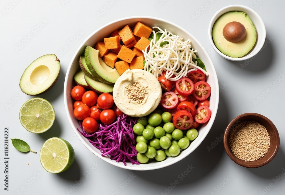 Poster fruit and salad