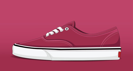 vector casual shoes illustration HD quality