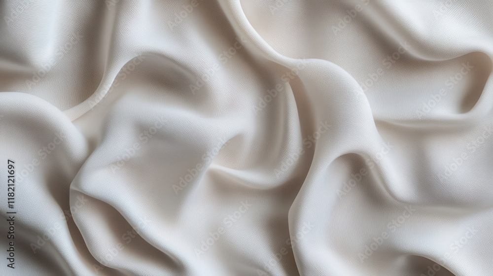 Poster elegant abstract white folded fabric patterns for seamless design projects