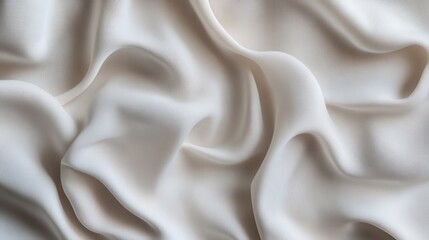 Obraz premium Elegant abstract white folded fabric patterns for seamless design projects