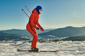 skier on the slope
