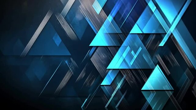 light and dark blue triangles web design