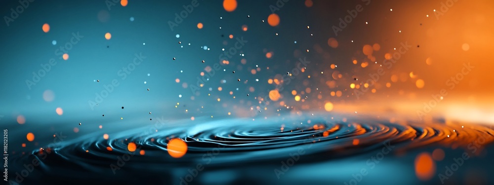 Poster a 3d rendered image of a weather radar display showing the frequency and patterns of precipitation s