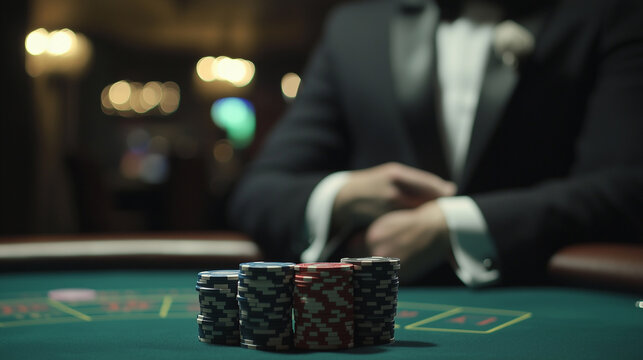coins on the green table