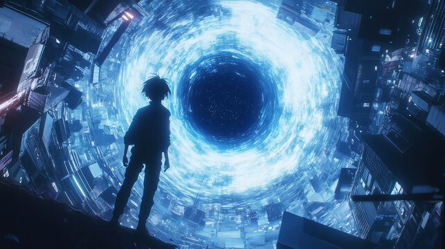 wormhole to the black space
