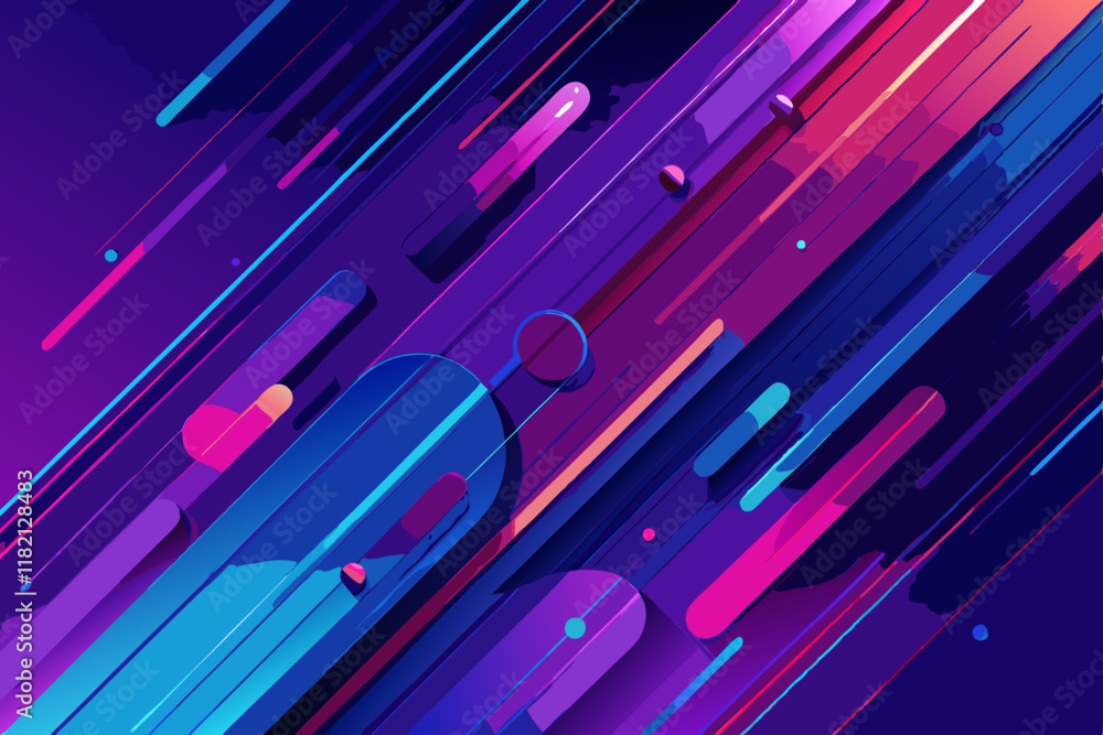 Poster abstract background with lines