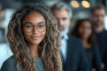 Varied business team members engaging in a conversation at a conference situated in a modern office space