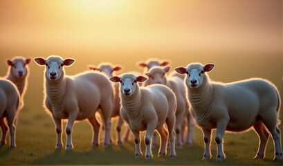 Obraz premium sheep in the field