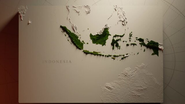 Topographic Map of Indonesia: A Stunning Terrain Visualization