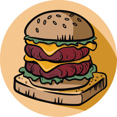 a burger shop logo