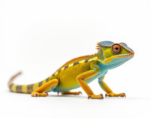 Obraz premium chameleon on white background