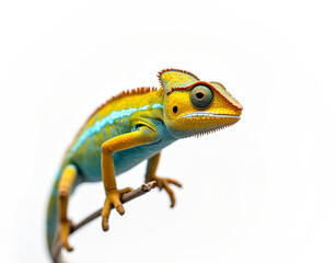 Obraz premium chameleon on white background