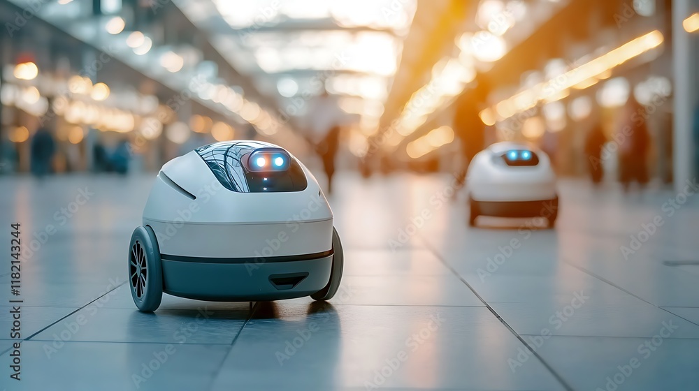 Poster automated industrial robots seamlessly managed and synchronized through advanced 5g connectivity opt