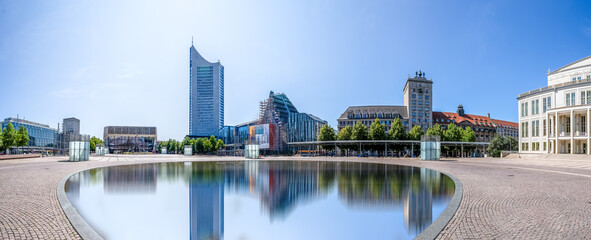 Augustusplatz, Leipzig, Deutschland 