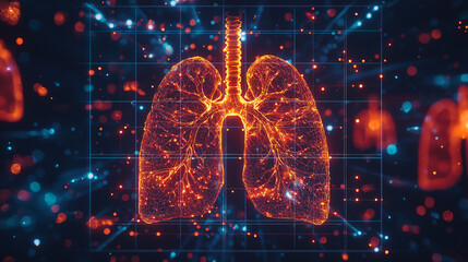 Digital Lungs Anatomy Visualization Network Data