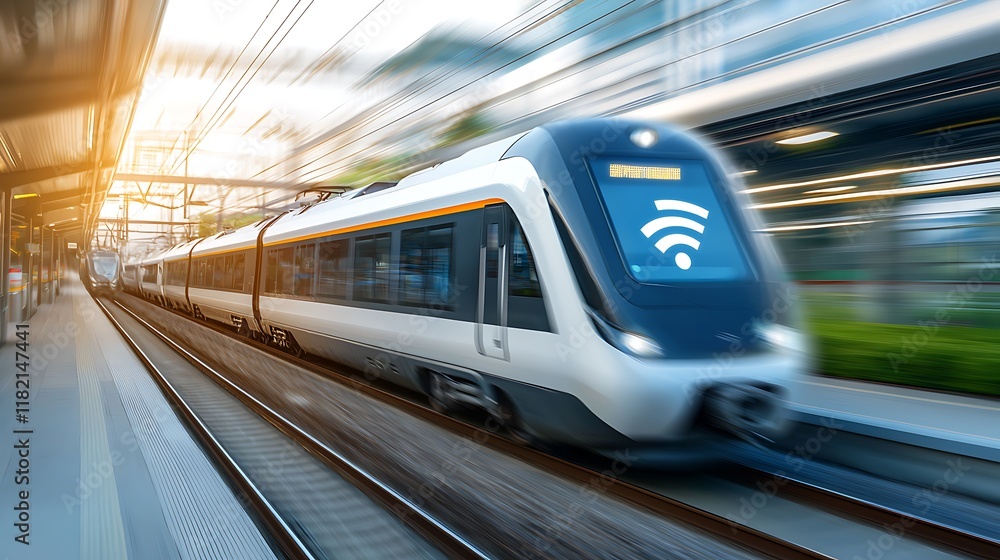 Poster iot powered autonomous trains leveraging 5g for seamless commute cutting edge transportation technol