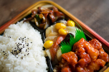 銀杏の入った中華弁当