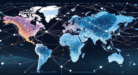 world map with code