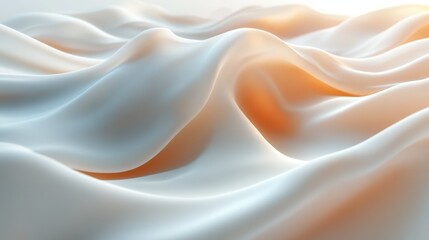 Obraz premium A white fabric with a wave pattern