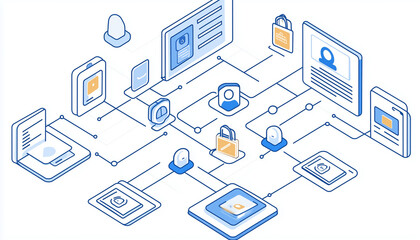 Obraz premium multi-factor authentication process to secure an account