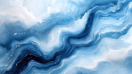Obraz premium Frozen landscapes captured from above, with abstract photographs highlighting the Earth's icy regions and their distinctive ice and snow textures, forming a seamless pattern