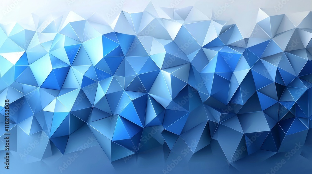 Aufkleber an abstract background featuring triangles and geometric squares with a light blue, seamless retro p