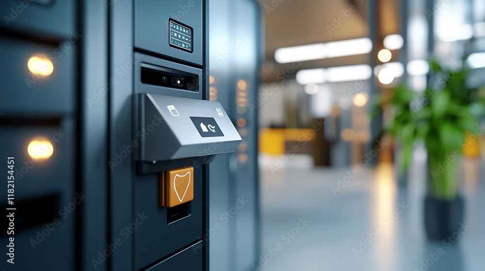 Poster intelligent iot powered smart lockers integrated with cutting edge 5g connectivity for secure effici